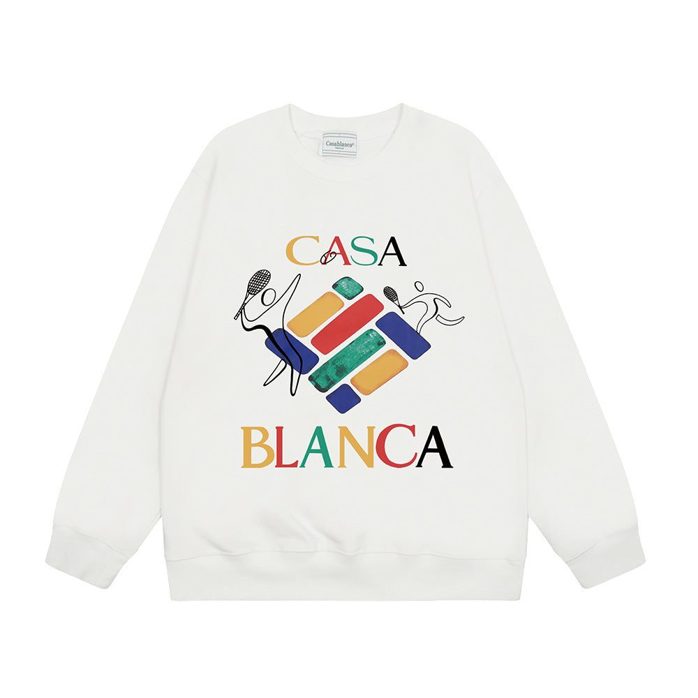 Casablanca Crewneck Sweatshirt Multi Graphic Tennis Club Pullover