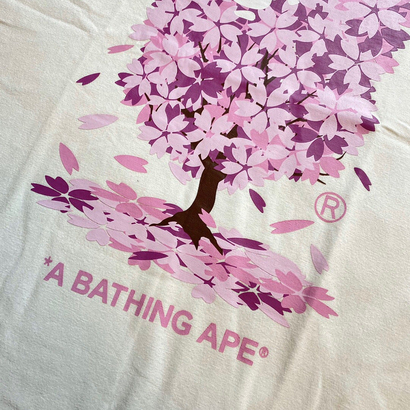 Bape Sakura Floral Graphic Oversized Tee Streetwear Unisex