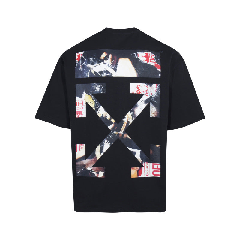 Off-White Arrow Graphic Crew Neck Short Sleeve T Shirt
