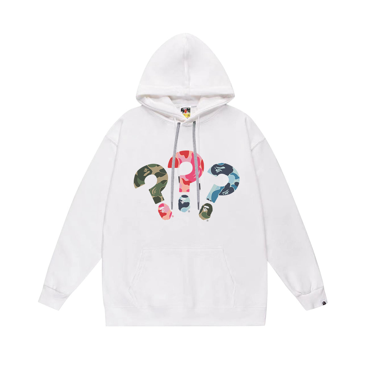 Bape Camo Ape Head Graphic Vintage Washed Oversized Hoodie Streetwear
