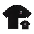 Chrome Hearts Color Sanskrit Cross Horseshoe Print Short Tee Unisex
