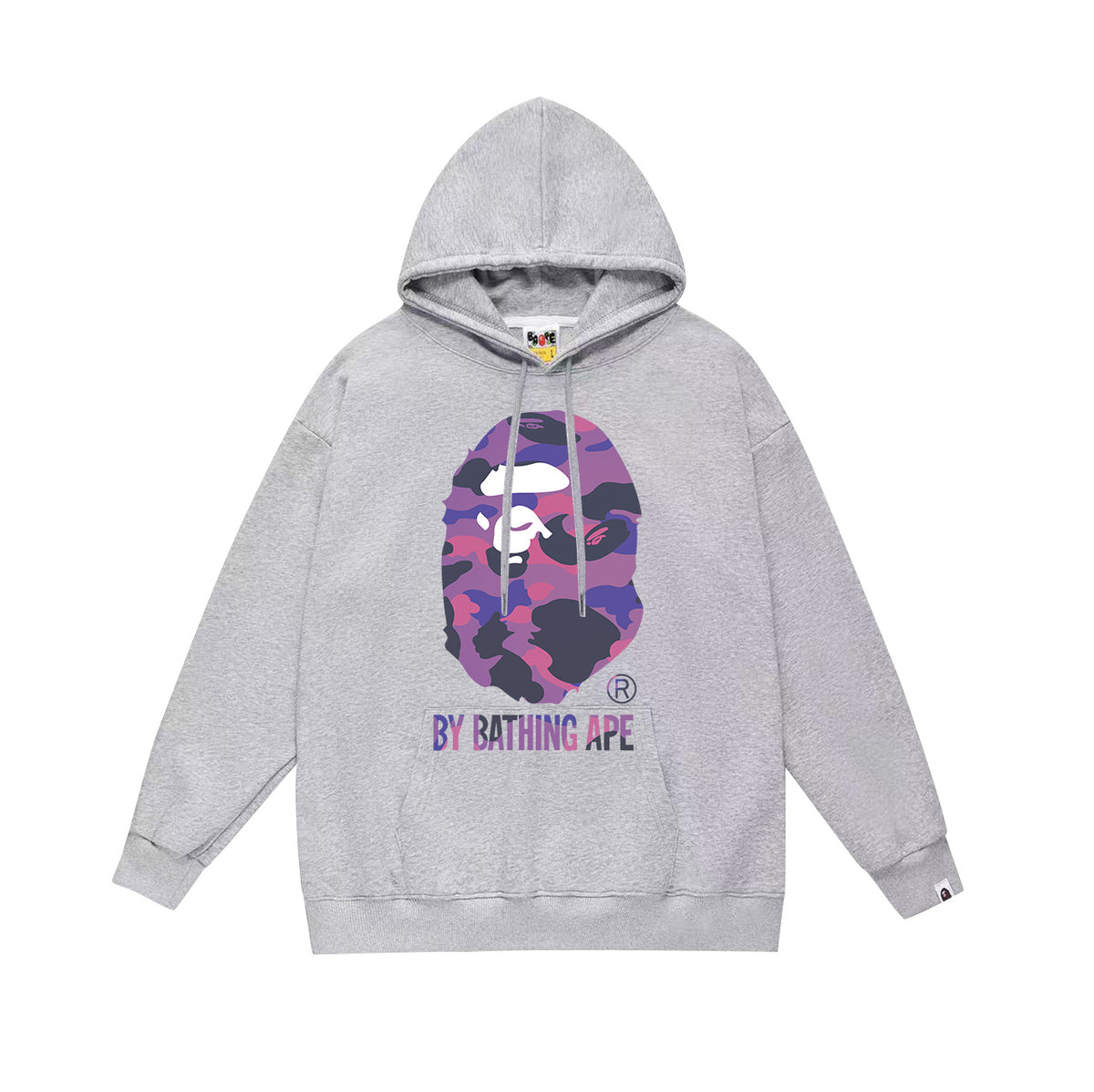 Bape Camo Ape Head Graphic Vintage Washed Oversized Hoodie Streetwear