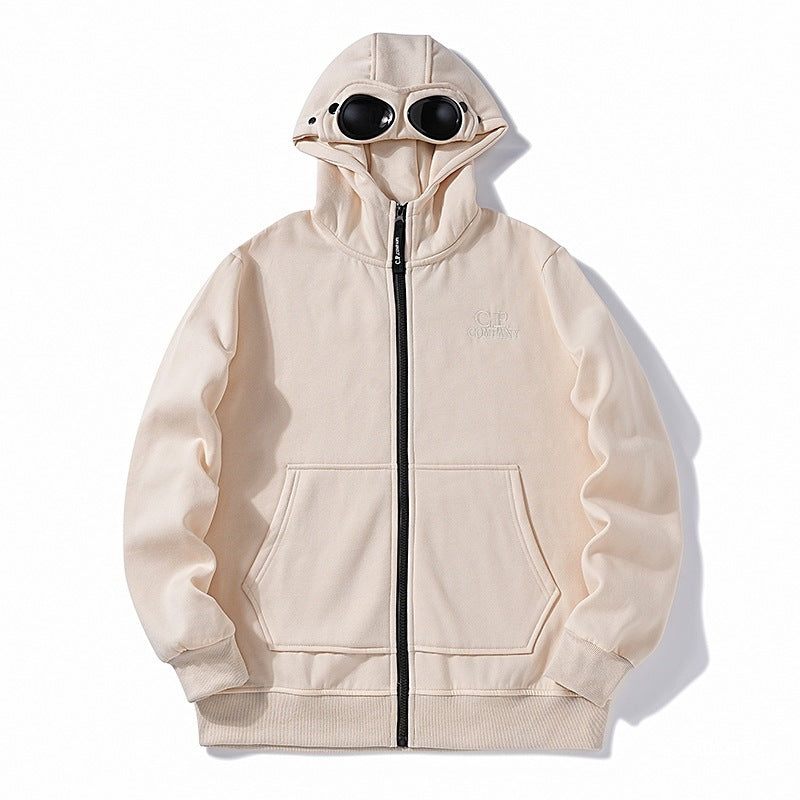 C.P. Company Goggle Zip Hoodie Lens Detail Sweatshirt