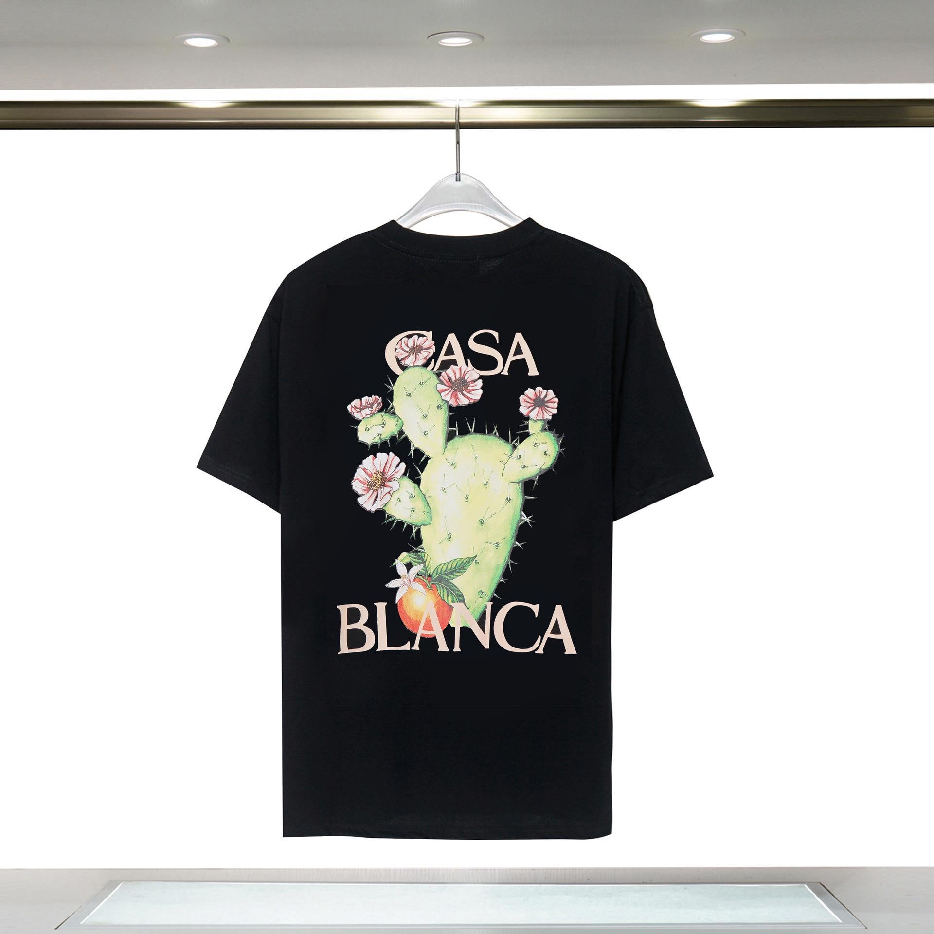 Casablanca Arch Graphic Logo Print Short Sleeve Tee Streetwear Unisex