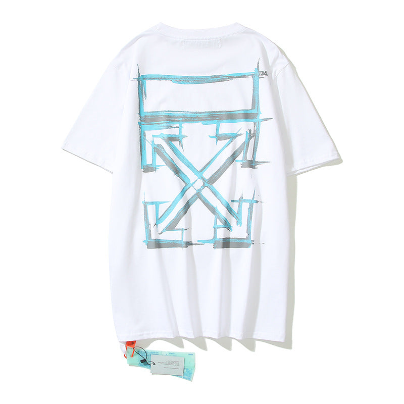 Off-White Arrow Graphic Print Short Sleeve Tee Streetwear Unisex