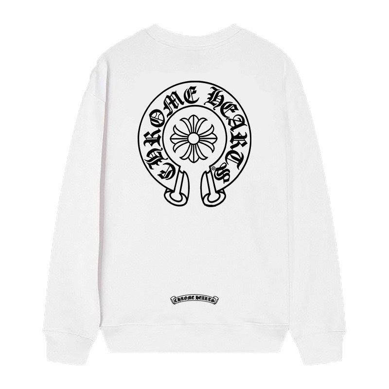 Chrome Hearts Cross Horseshoe Crewneck Sweatshirt Vintage Street Top