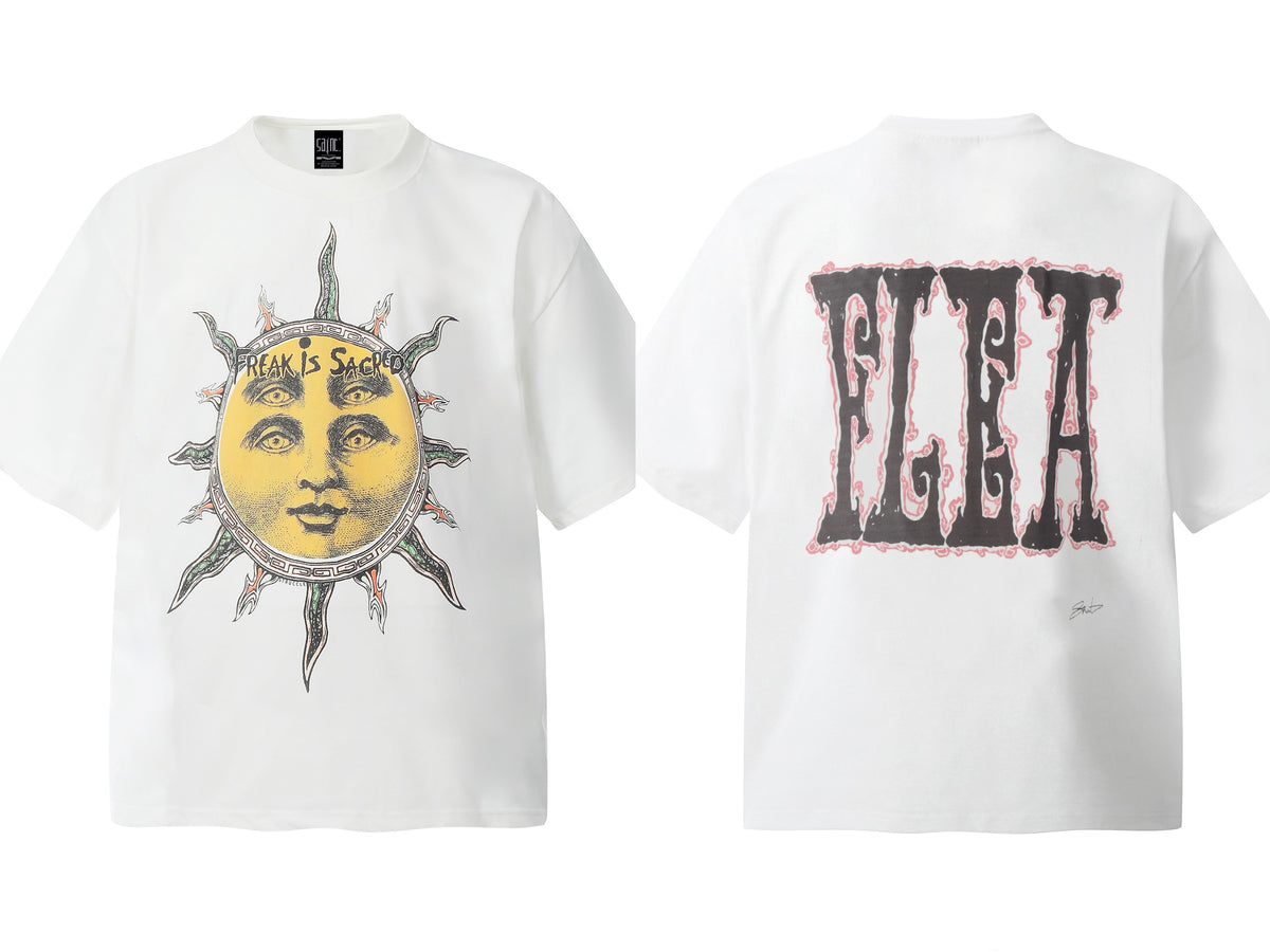 Saint Michael Vintage Washed Multi‑Print Graphic Oversized Tee Street