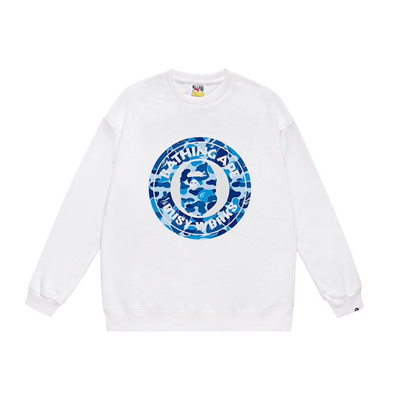BAPE Ape Head Crewneck Sweatshirt Multi Print Streetwear Pullover