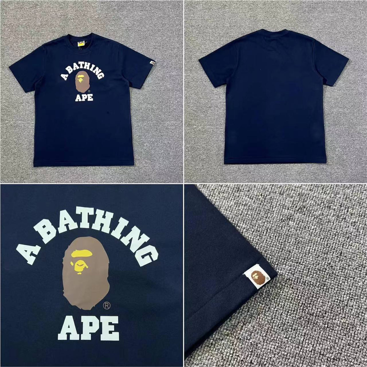Bape Ape Head Camo Graphic Oversized Short Sleeve Tee Multi‑Style