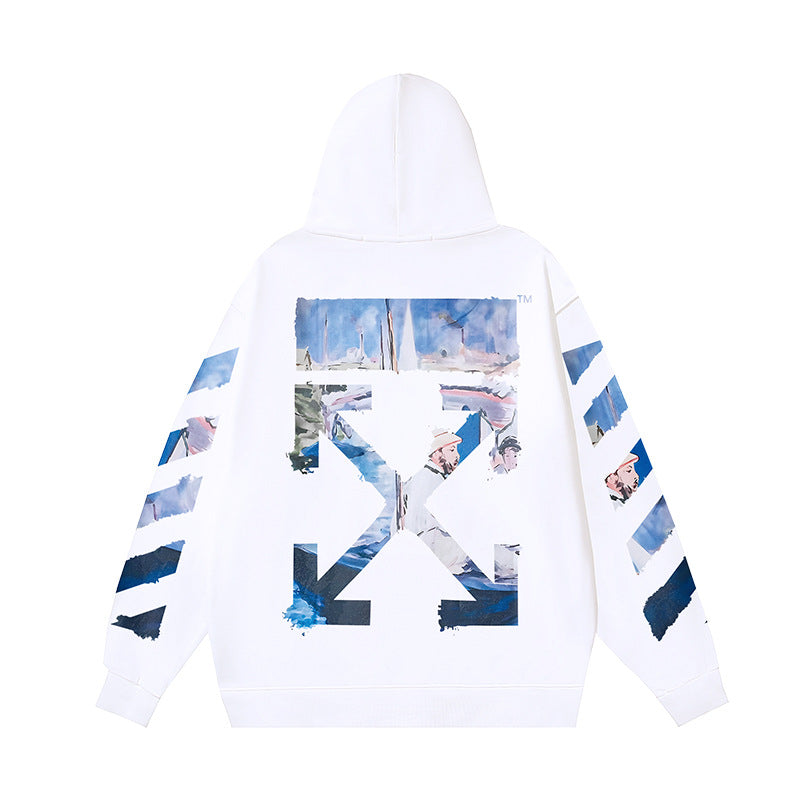 OFF-WHITE Caravaggio Angel Hoodie Heavyweight Streetwear Unisex