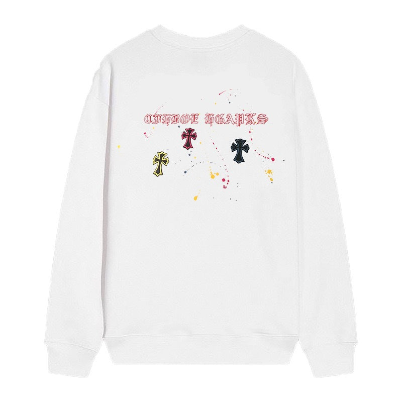 Chrome Hearts Cross Horseshoe Crewneck Sweatshirt Vintage Street Top