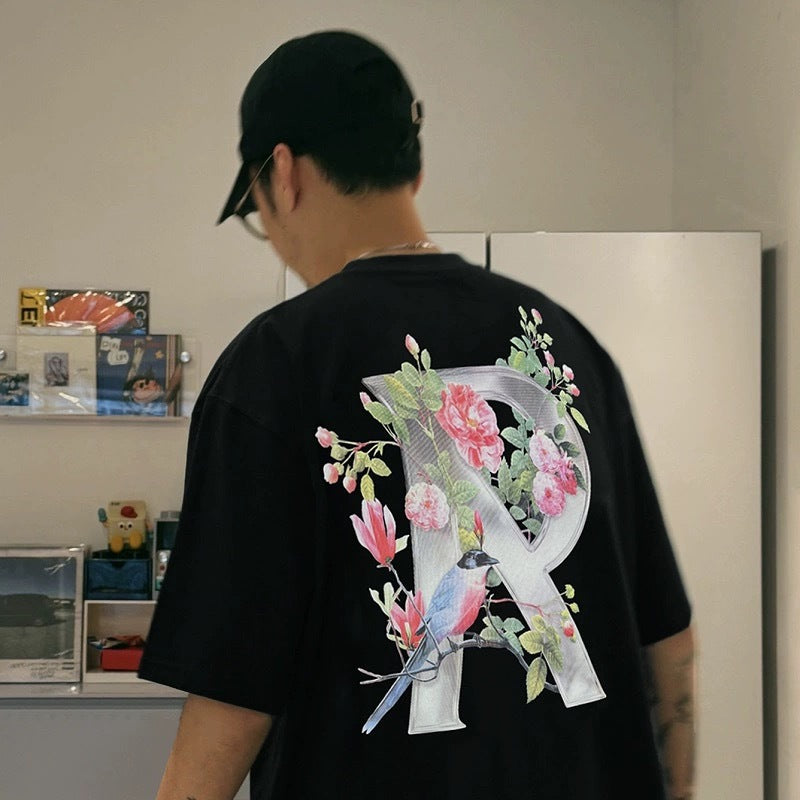 Represent Shark Washed Graphic Oversized Tee Streetwear Unisex