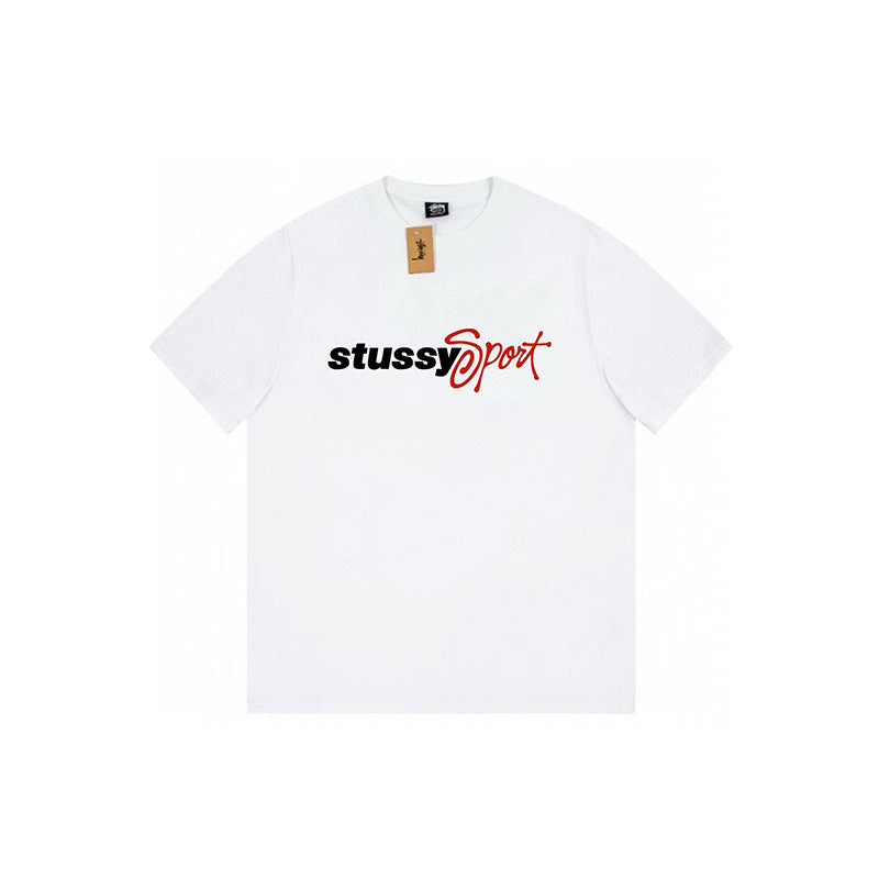 Stussy Graphic Print Collection Loose Casual Short Sleeve T-Shirt