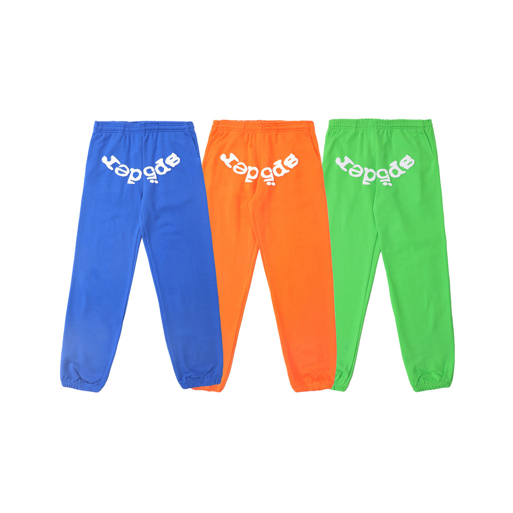 Sp5der Foam Print Spider Web Hoodie Sweatshirt Jogger Pants Set