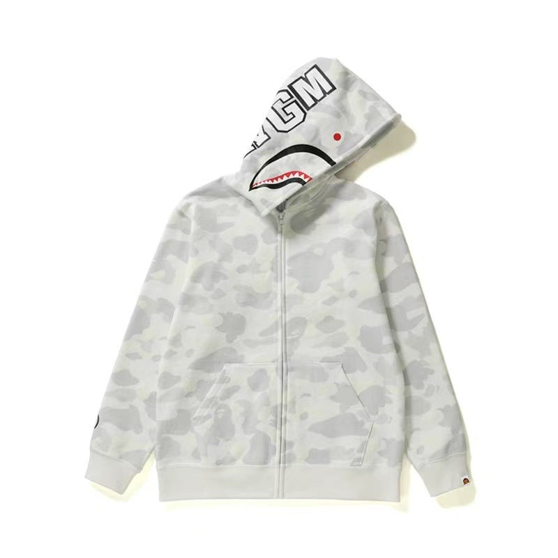 BAPE APE Kids ABC Camo Shark Full Zip Hoodie
