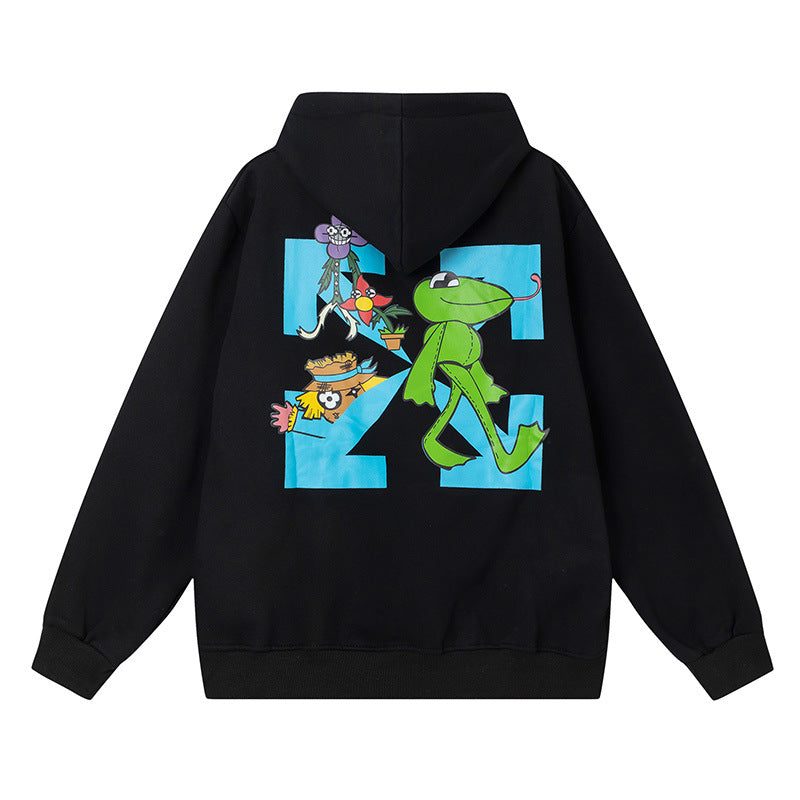 Off-White Arrow Graphic Print Hoodie Streetwear Unisex