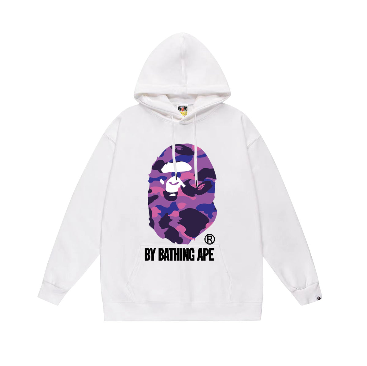 BAPE Hoodie Multi Camo Ape Head Print Street Fleece Pullover