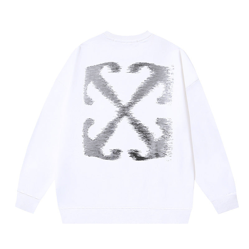 Off-White Multi Graphic Arrow Logo Unisex Crew Neck Sweatshirt