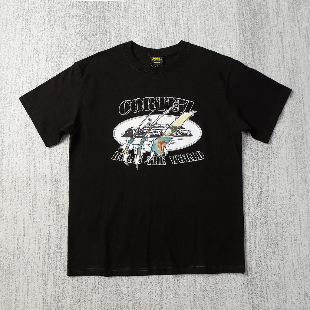 Corteiz Island Letter Graphic Oversized Tee Streetwear Unisex