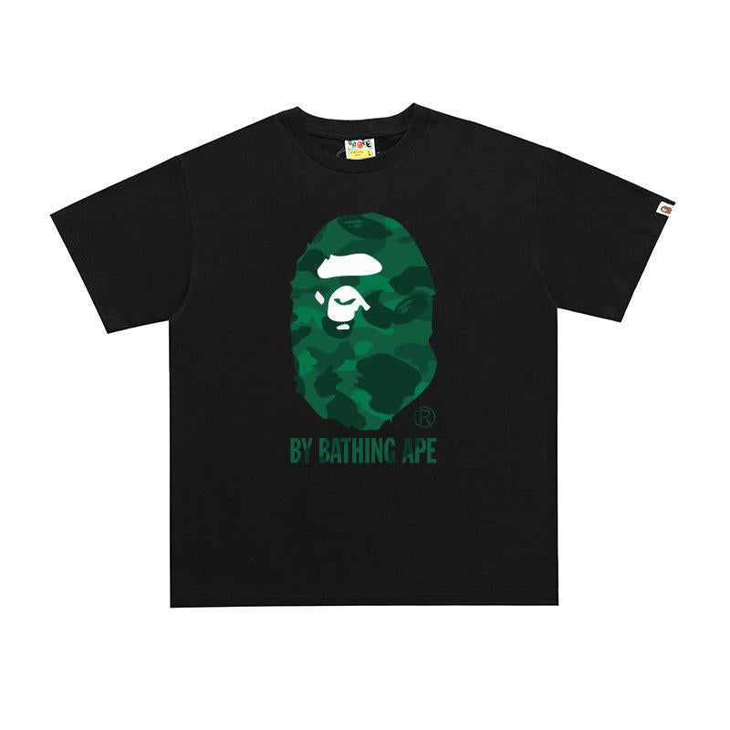BAPE Ape Head Print Loose Unisex Streetwear T-Shirt