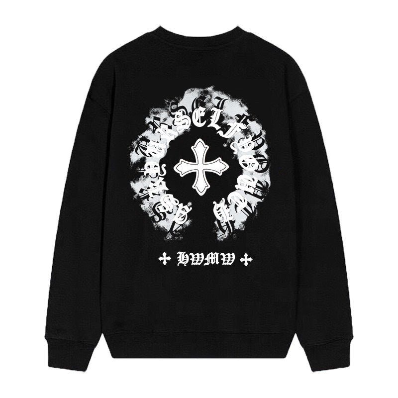 Chrome Hearts Cross Horseshoe Crewneck Sweatshirt Vintage Street Top