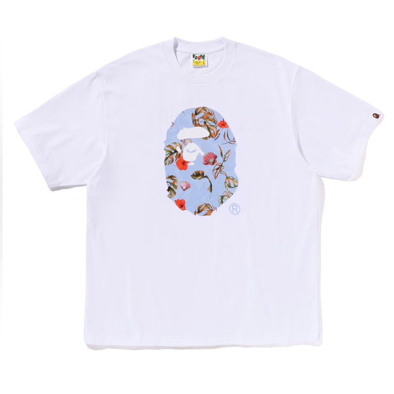 Bape Ape Head Graphic Short Sleeve Tee Streetwear Unisex
