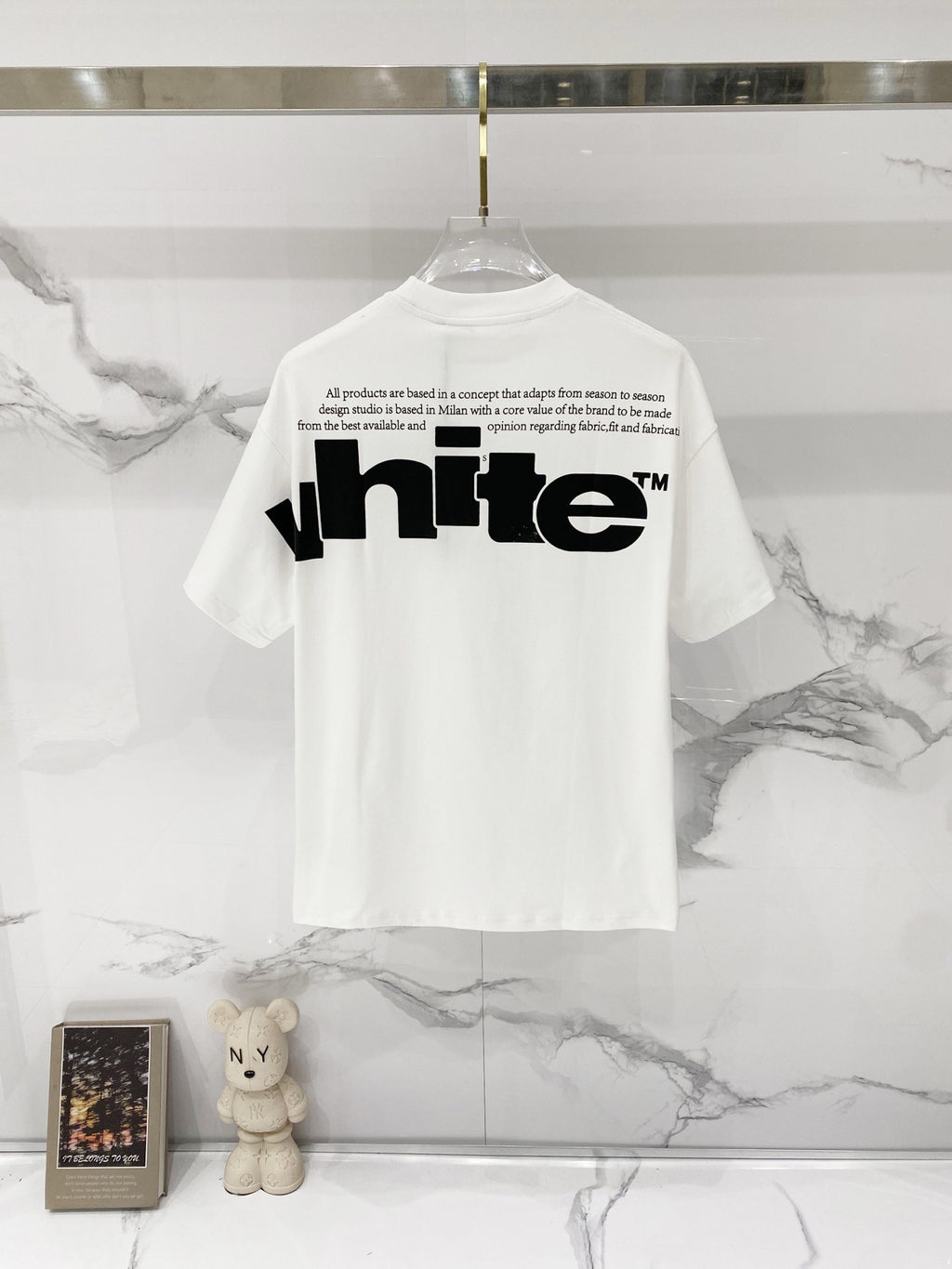 Off-White Large Letter Graphic Crew Neck Short Sleeve T Shirt