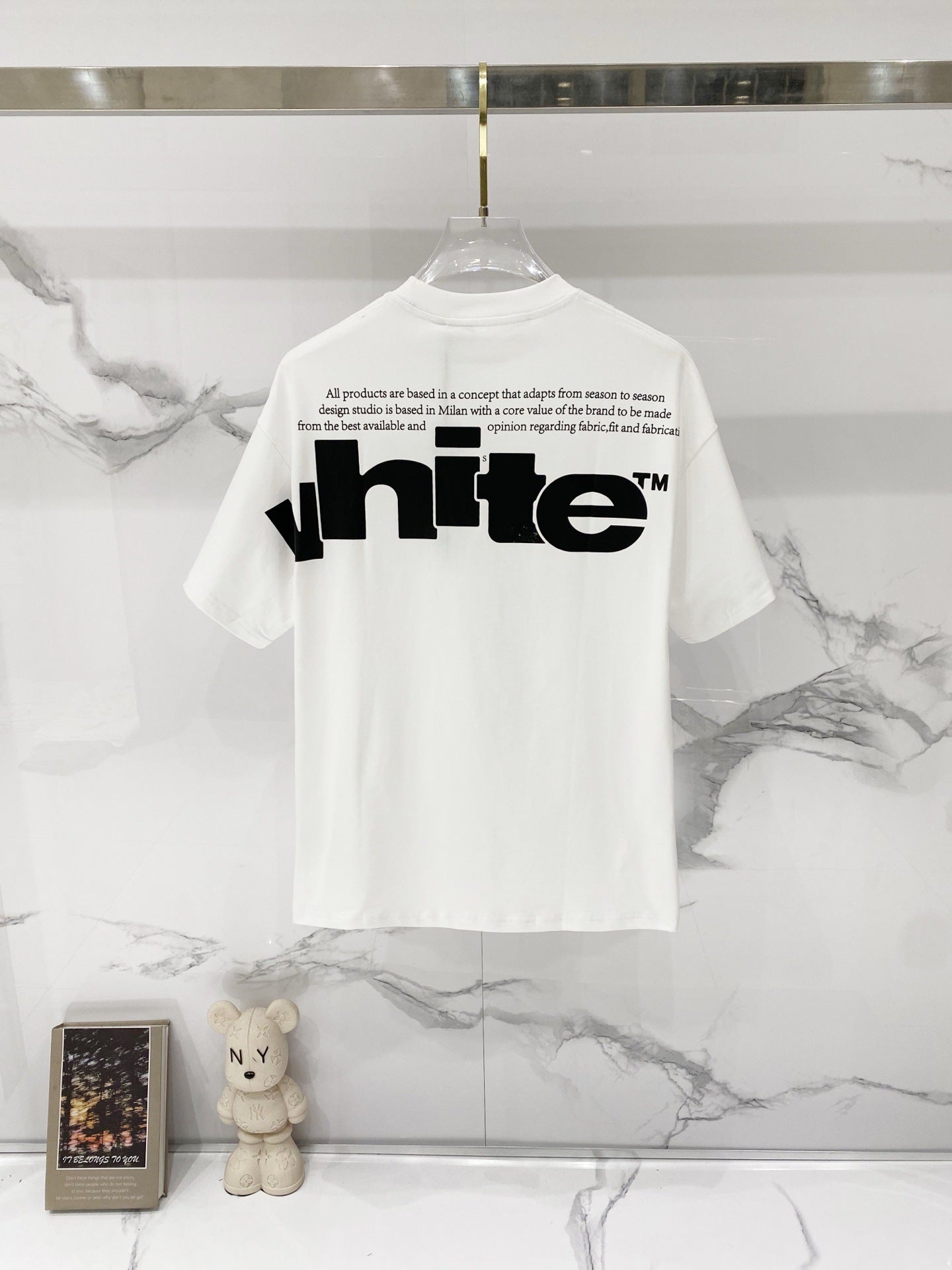 Off-White Large Letter Graphic Crew Neck Short Sleeve T Shirt