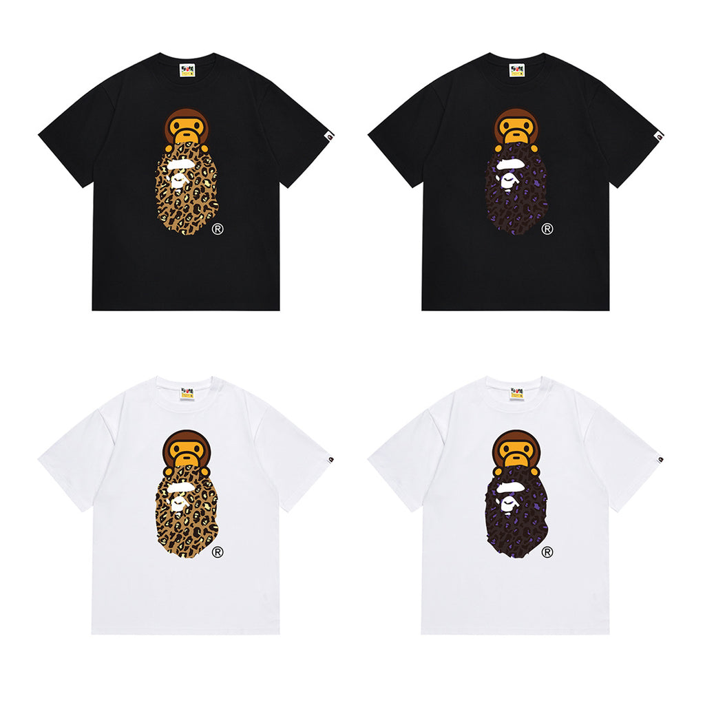 BAPE Ape Head Graphic Print Short Sleeve Tee Streetwear Unisex