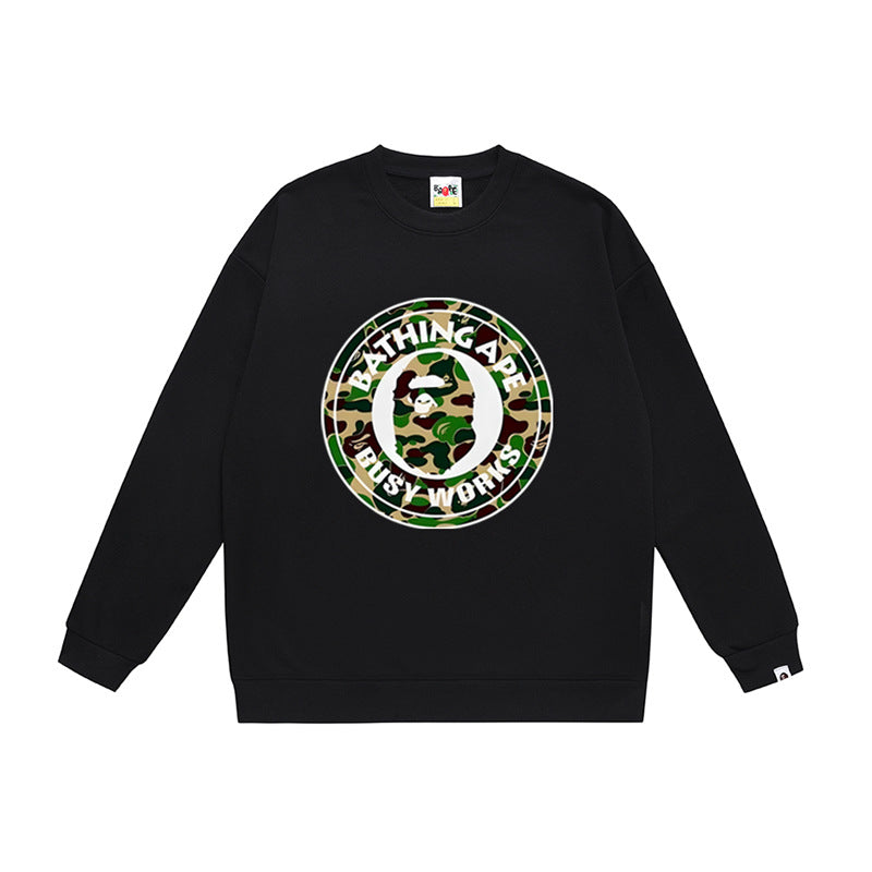 BAPE Ape Head Crewneck Sweatshirt Multi Print Streetwear Pullover