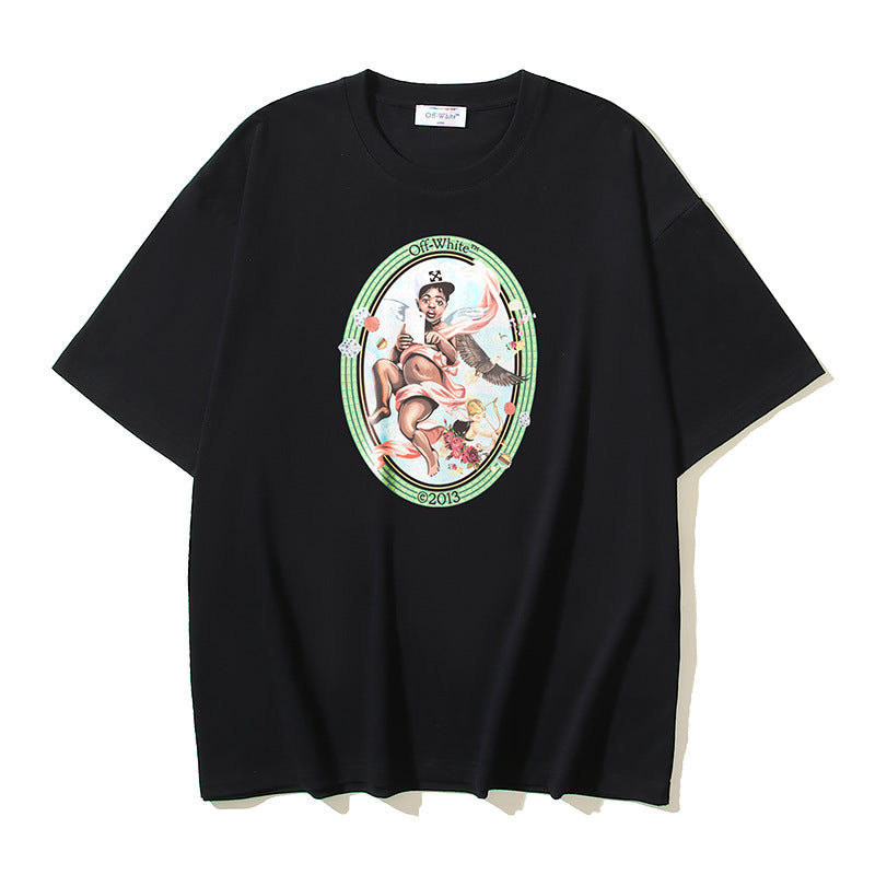 Off‑White Multi‑Sketch Arrow Graphic Oversized Tee Streetwear Unisex