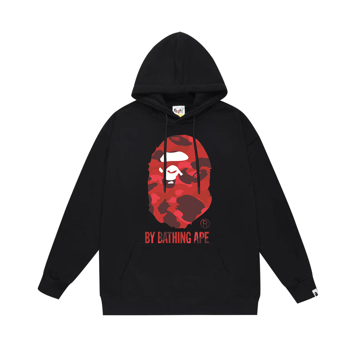 Bape Camo Ape Head Graphic Vintage Washed Oversized Hoodie Streetwear