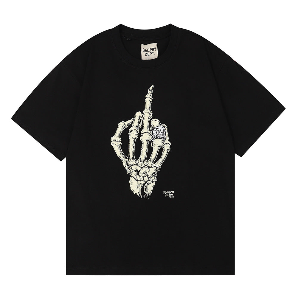 Gallery Dept Classic Logo Slogan Crew Neck Short Sleeve T‑Shirt Unisex