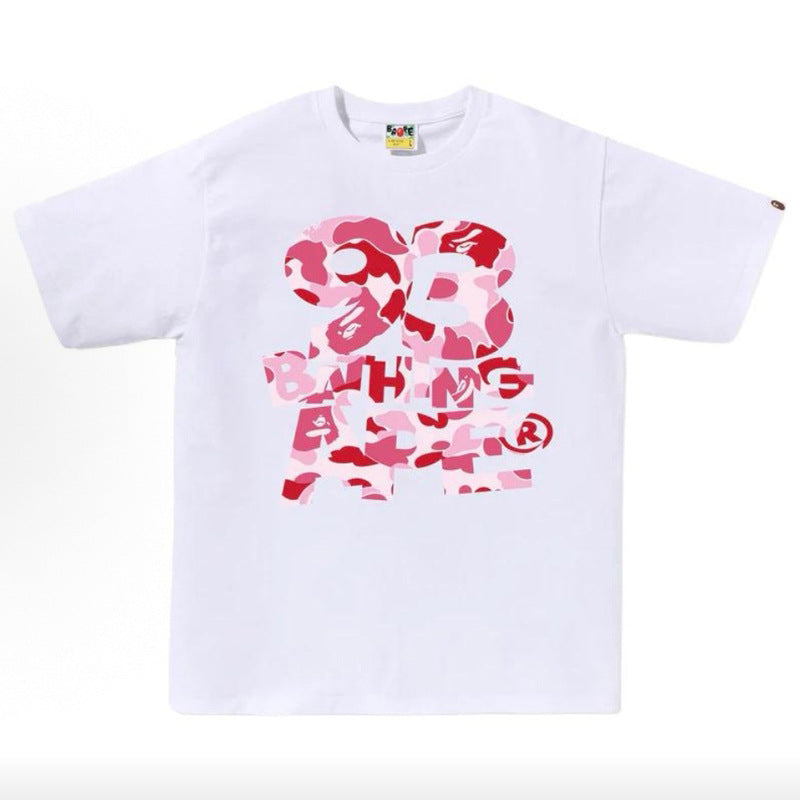 Bape Multi‑Graphic Ape Head Oversized Tee Streetwear Unisex