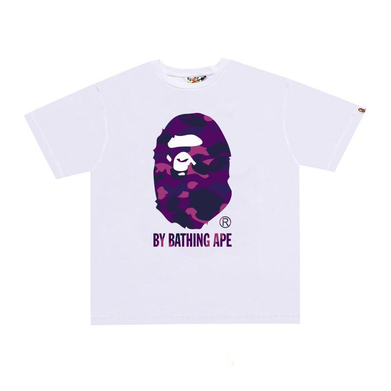 BAPE Ape Head Print Loose Unisex Streetwear T-Shirt