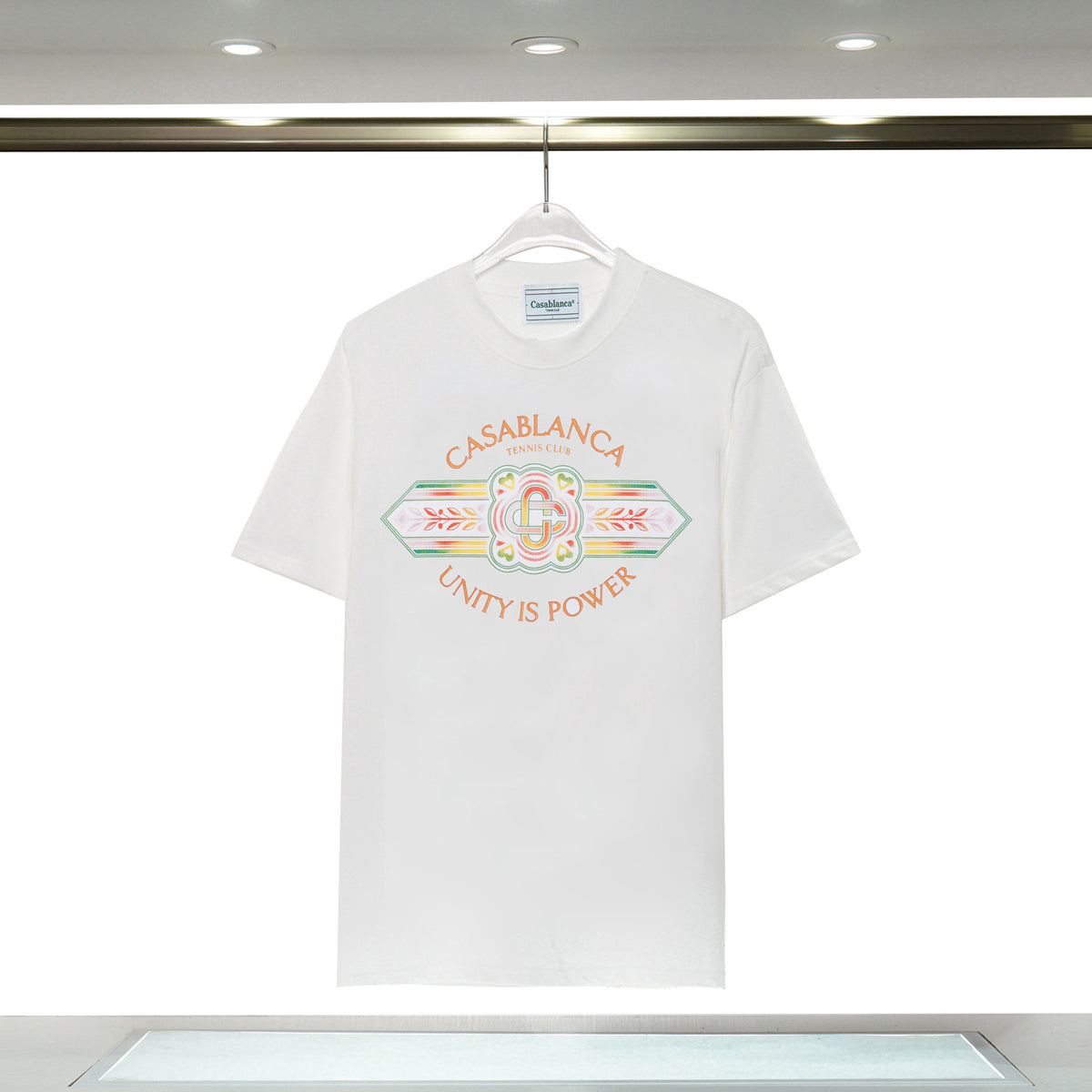 Casablanca Tennis Graphic T-Shirt Loose Oversized Short Sleeve Tee