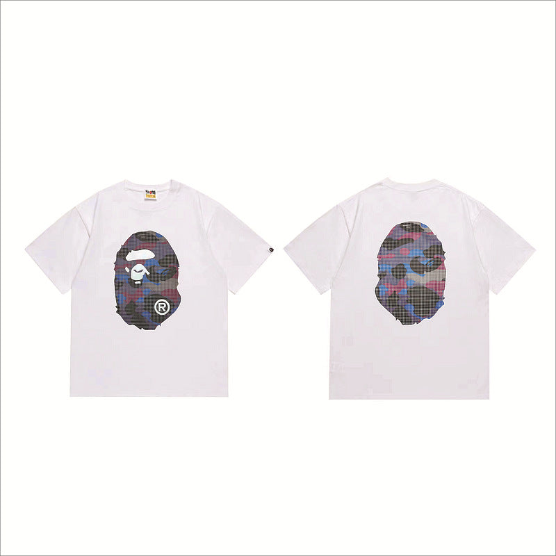 Bape Sakura Floral Graphic Oversized Tee Streetwear Unisex
