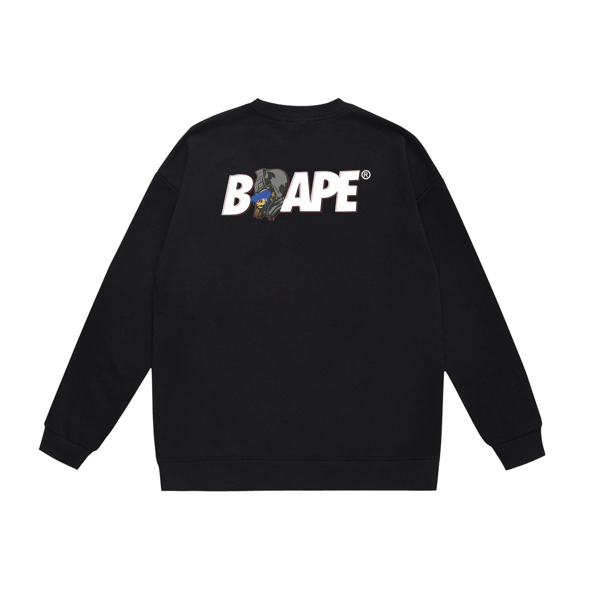 BAPE Crewneck Sweatshirt Ape Head Multi Graphic Street Pullover