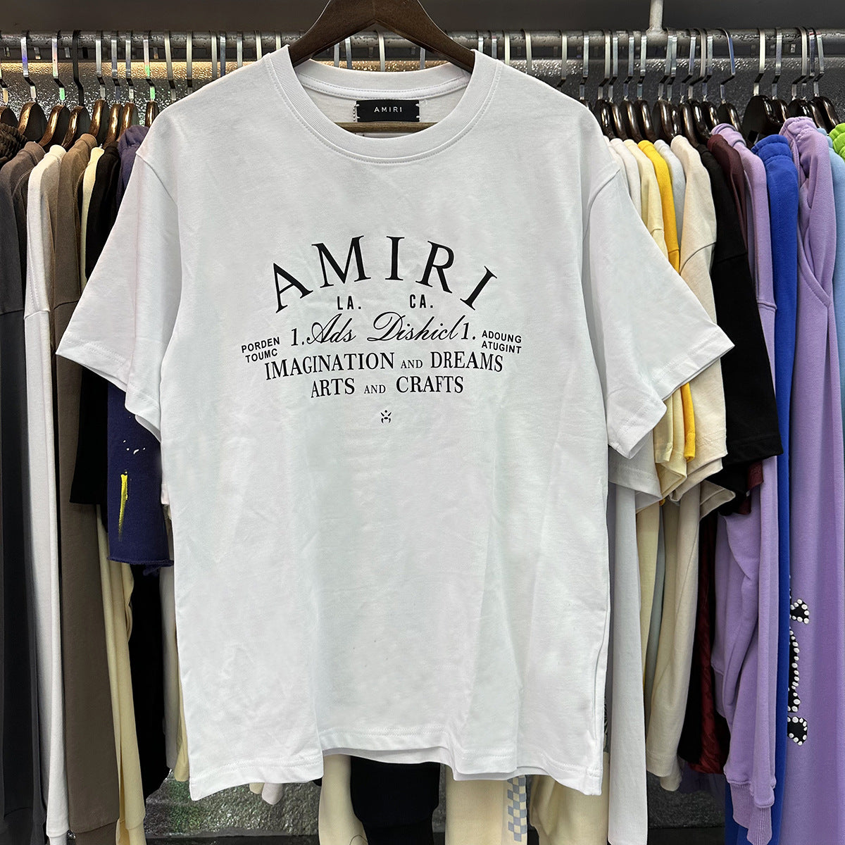 Amiri Peace Dove Graphic Oversized Tee Streetwear Unisex