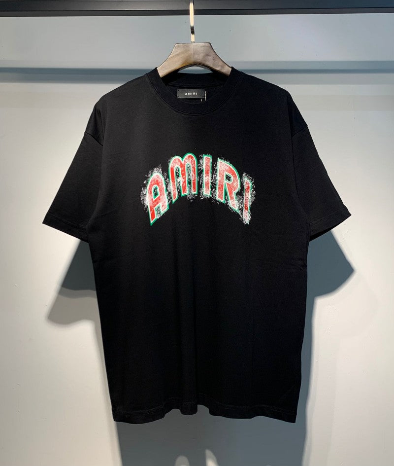 Amiri Multi‑Print Peace Dove Graffiti Oversized Tee Streetwear