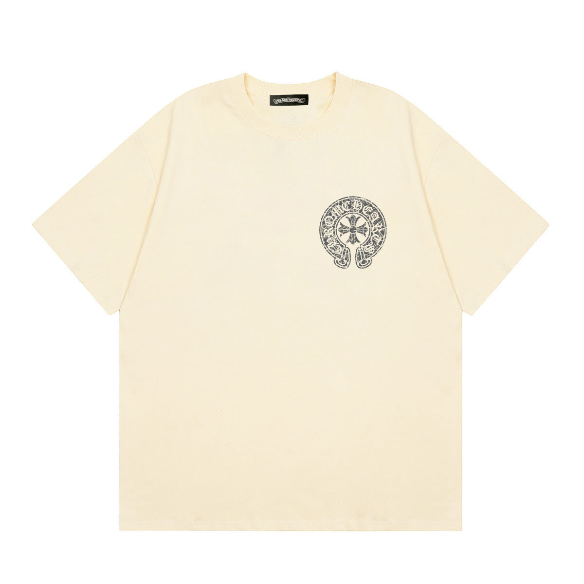 Chrome Hearts Multi‑Cross Horseshoe Graphic Oversized Tee Streetwear