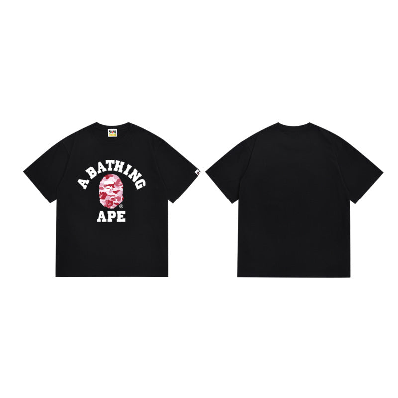 Bape Sakura Floral Graphic Oversized Tee Streetwear Unisex