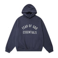 Fear Of God Essentials Flocked Letter Pullover Fleece Hoodie Unisex