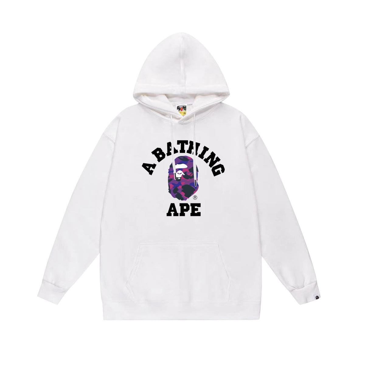 BAPE Hoodie Multi Camo Ape Head Print Street Fleece Pullover
