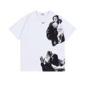 Madonna Oil Painting Graphic Print Crew Neck Short Sleeve T Shirt