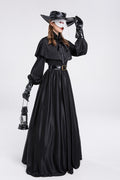 Halloween Men & Women Plague Doctor Cosplay Medieval Couple Party Sets