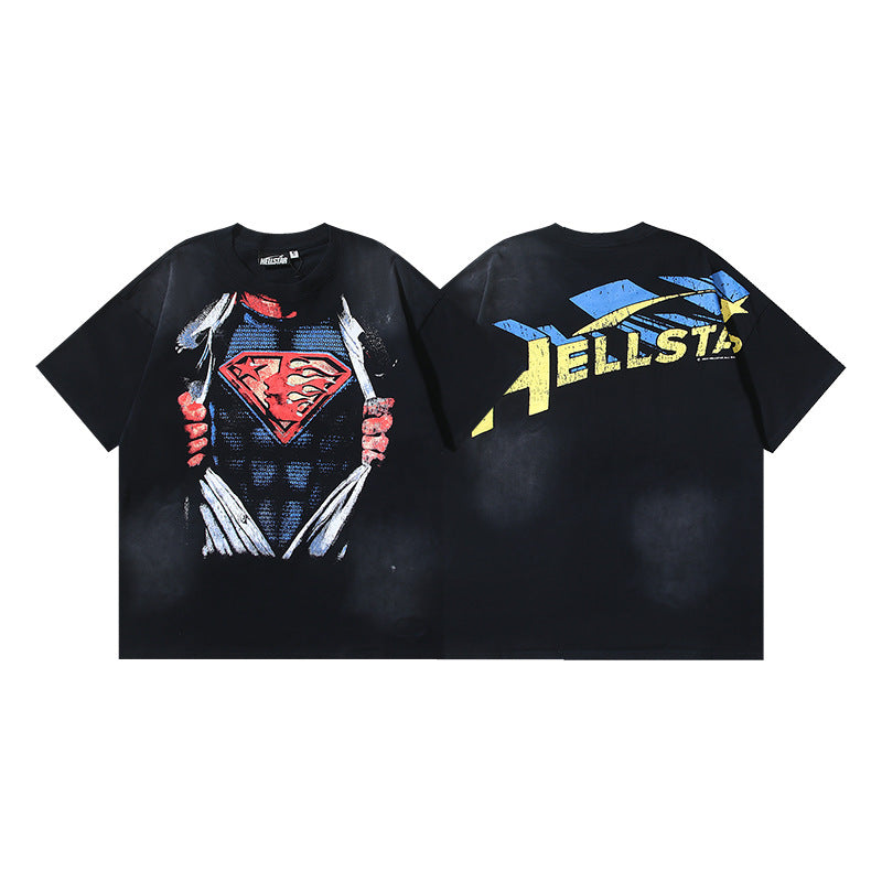 Hellstar Multi‑Graphic Print Crew Neck Short Sleeve Tee Unisex
