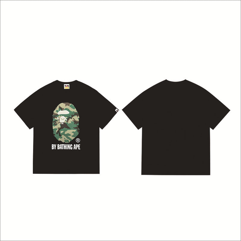 Bape Sakura Floral Graphic Oversized Tee Streetwear Unisex