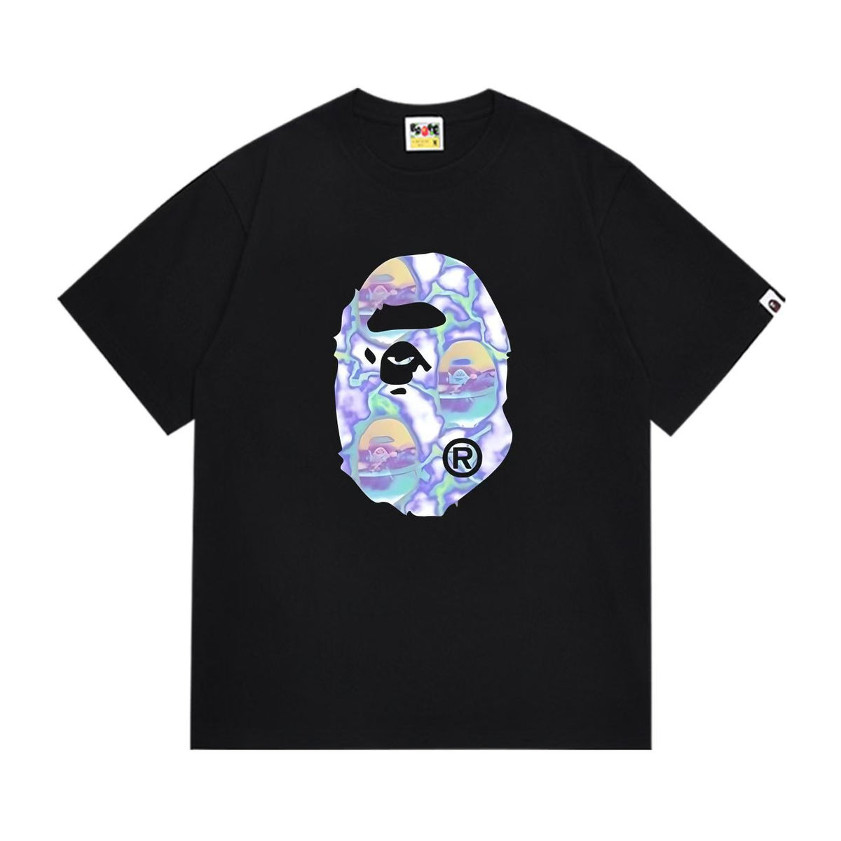 BAPE Ape Head Graphic Print Loose Unisex Streetwear T-Shirt