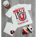 True Religion Horseshoe Graphic Cotton Short Sleeve Tee